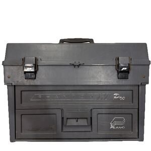 Plano Phantom Pro Large Tackle Box 4 Drawer Fishing Tackle Storage Black Plastic